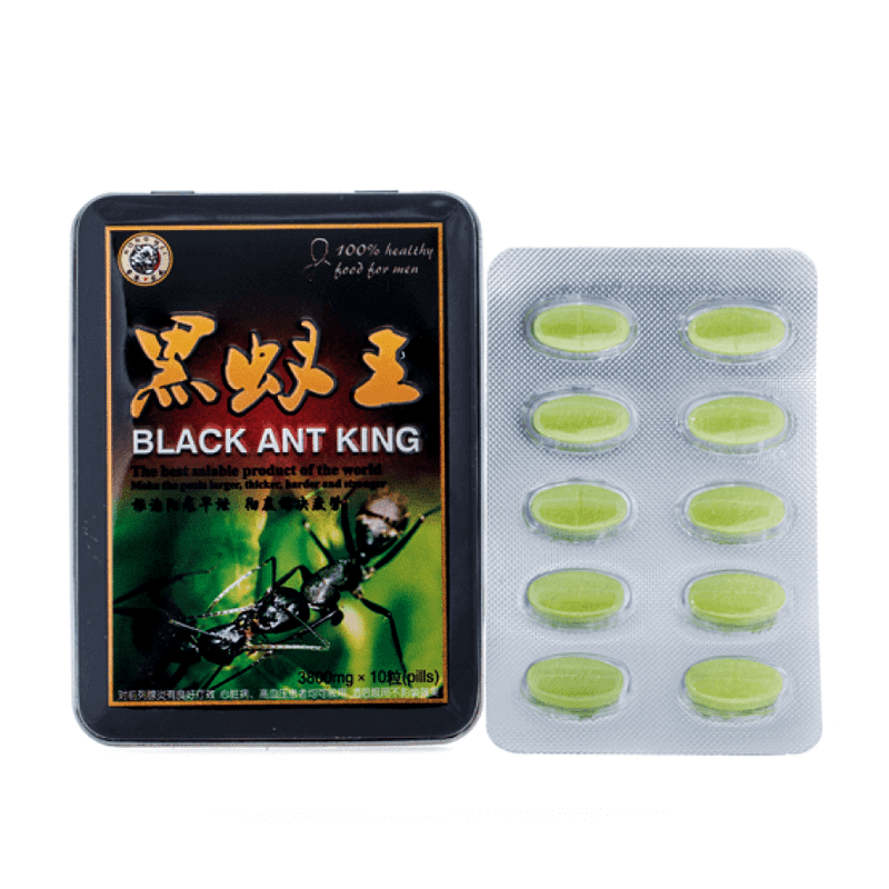 Королевский черный муравей "Black Ant King" 10 таб. Таблетки Блэк ант Кинг. Черный муравей БАД для мужчин. Для потенции "черный муравей" (Black King Ant).